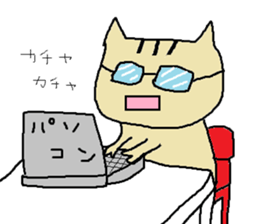 Cat, rabbit and other. sticker #1425766