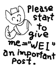 The interlude of the cat named RIN V7/EV sticker #1427434