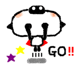 The pig which is rooting for everybody sticker #1427864