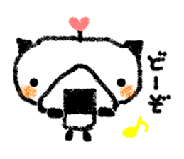 The pig which is rooting for everybody sticker #1427865