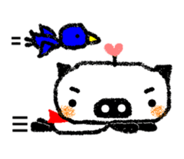 The pig which is rooting for everybody sticker #1427877