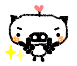 The pig which is rooting for everybody sticker #1427895