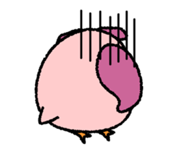 Peach owl sticker #1428371