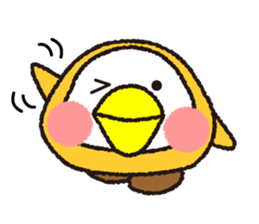 Peach owl sticker #1428373