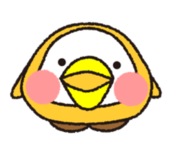 Peach owl sticker #1428374