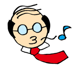 Hard office worker Yasuo Ikeda sticker #1428463