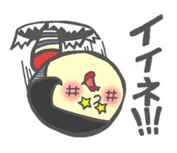 Japanese KOKESHI Doll's sticker #1428699