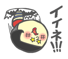 Japanese KOKESHI Doll's sticker #1428699