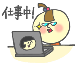 Japanese KOKESHI Doll's sticker #1428706