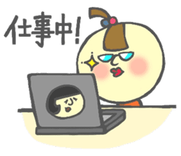 Japanese KOKESHI Doll's sticker #1428706