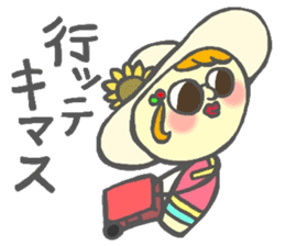 Japanese KOKESHI Doll's sticker #1428709