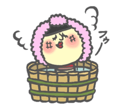 Japanese KOKESHI Doll's sticker #1428710