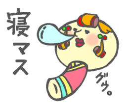Japanese KOKESHI Doll's sticker #1428714