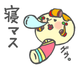 Japanese KOKESHI Doll's sticker #1428714