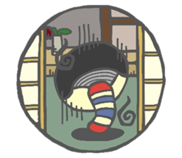 Japanese KOKESHI Doll's sticker #1428727