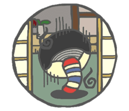 Japanese KOKESHI Doll's sticker #1428727