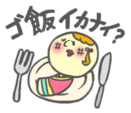 Japanese KOKESHI Doll's sticker #1428732