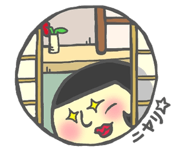 Japanese KOKESHI Doll's sticker #1428737