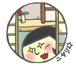 Japanese KOKESHI Doll's sticker #1428737