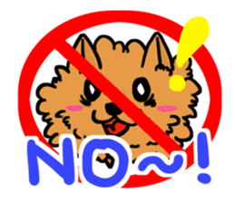 The shaggy dog and white cat. sticker #1428815