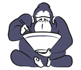 GorillaLa sticker #1429618