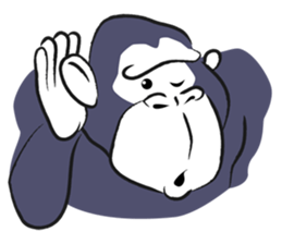 GorillaLa sticker #1429620