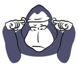 GorillaLa sticker #1429629