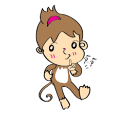 Little Monkey & Bad bear sticker #1429905