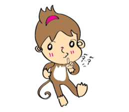 Little Monkey & Bad bear sticker #1429905