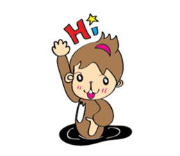 Little Monkey & Bad bear sticker #1429914