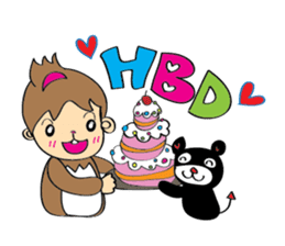 Little Monkey & Bad bear sticker #1429928