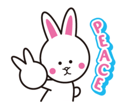 Rabbit ear piece sticker #1429978