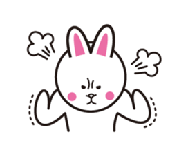 Rabbit ear piece sticker #1429982