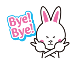 Rabbit ear piece sticker #1429993