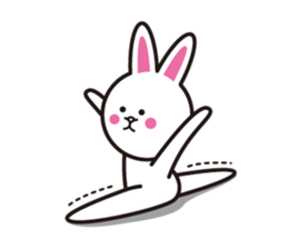 Rabbit ear piece sticker #1430011