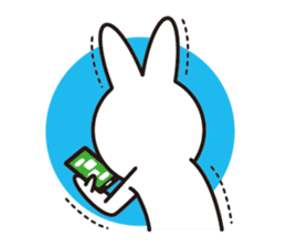 Rabbit ear piece sticker #1430012