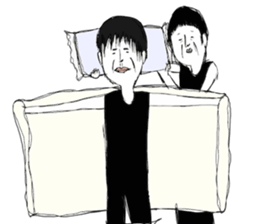 A middle - aged male-Pair sticker #1431067