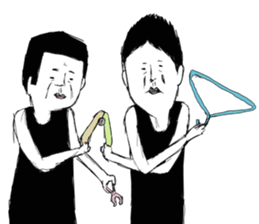 A middle - aged male-Pair sticker #1431069