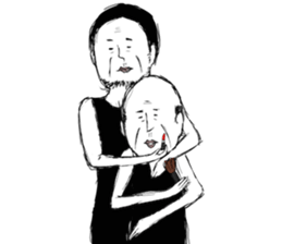 A middle - aged male-Pair sticker #1431071