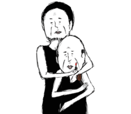 A middle - aged male-Pair sticker #1431071