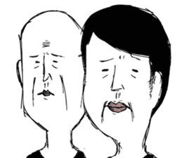 A middle - aged male-Pair sticker #1431074