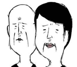 A middle - aged male-Pair sticker #1431074