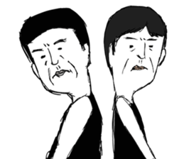 A middle - aged male-Pair sticker #1431076