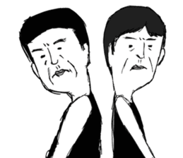 A middle - aged male-Pair sticker #1431076