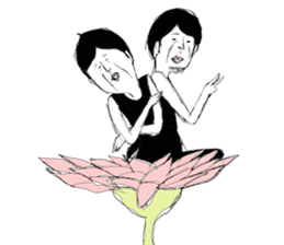 A middle - aged male-Pair sticker #1431081