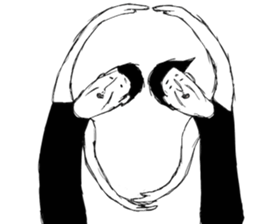 A middle - aged male-Pair sticker #1431083