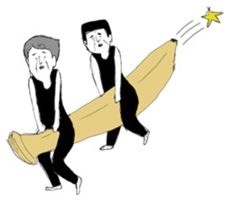 A middle - aged male-Pair sticker #1431084