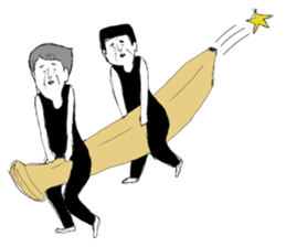 A middle - aged male-Pair sticker #1431084