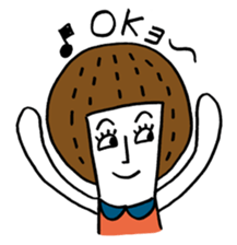 Maggy doll of funny face sticker #1431419
