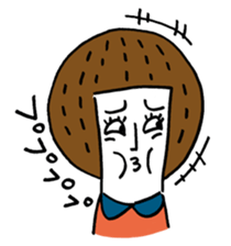 Maggy doll of funny face sticker #1431422